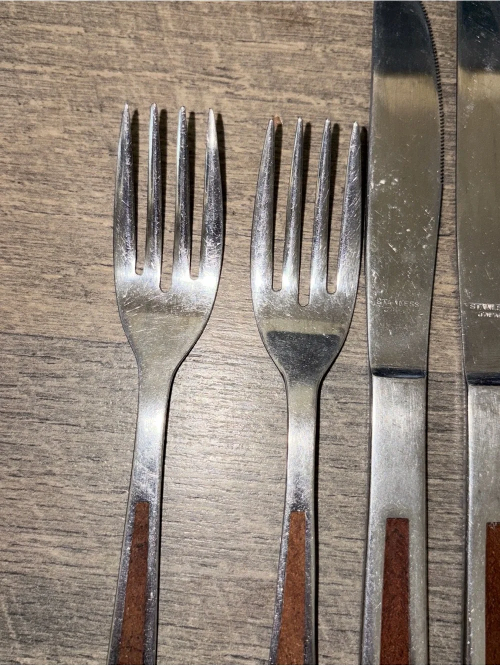 MCM Stainless Steel 7 Piece Flatware Japan Vintage